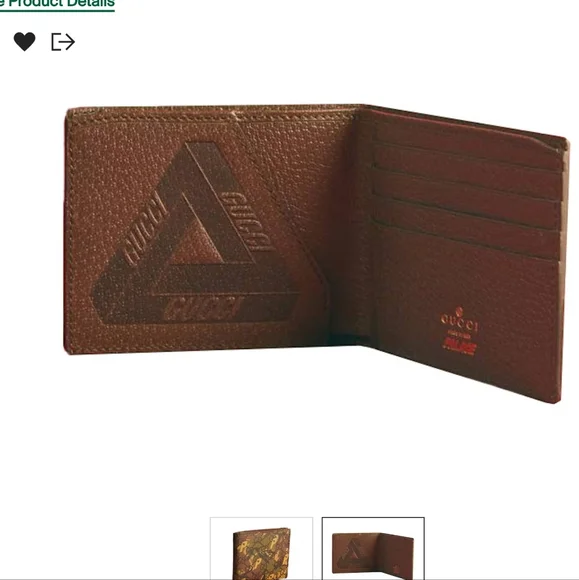 Authentic Palace x Gucci GG- P Supreme Canvas Bi-fold Camouflage Wallet - Picture 10 of 10